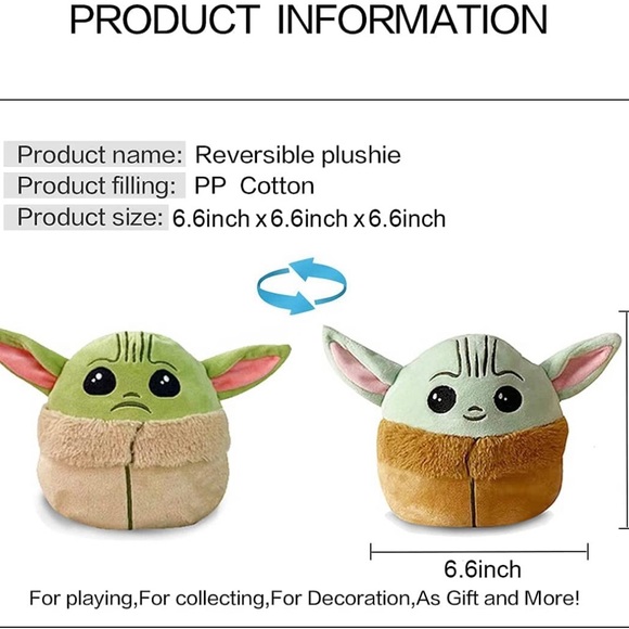 6.6 Inches Reversible Plush Doll, to Show Your Mood - The Best Birthday Gift - Picture 7 of 7